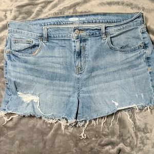 Light Wash Denim Shorts